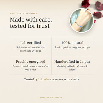 The Oorja promise – Libra bracelet, lab certified
