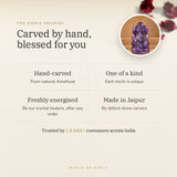 The Oorja promise – Amethyst Ganesh Ji Murti (159 g)