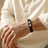 Wearing the Capricorn zodiac bracelet on the wrist