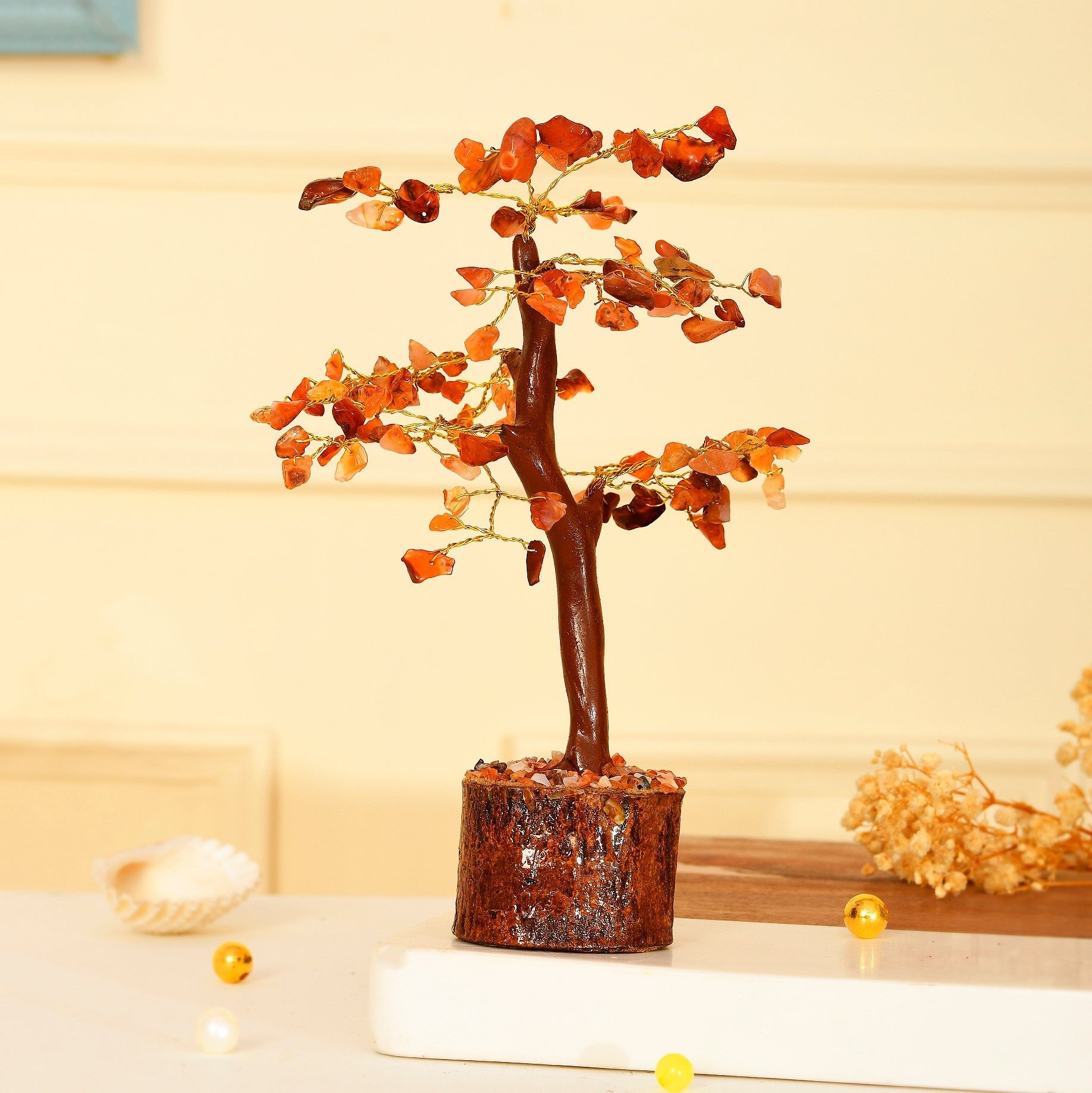 Carnelian gemstone tree - WorldOfOorja