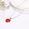 Carnelian Heart Pendant - WorldOfOorja