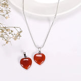 Carnelian Heart Pendant - WorldOfOorja