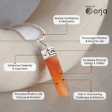 Carnelian Pencil Pendant - WorldOfOorja