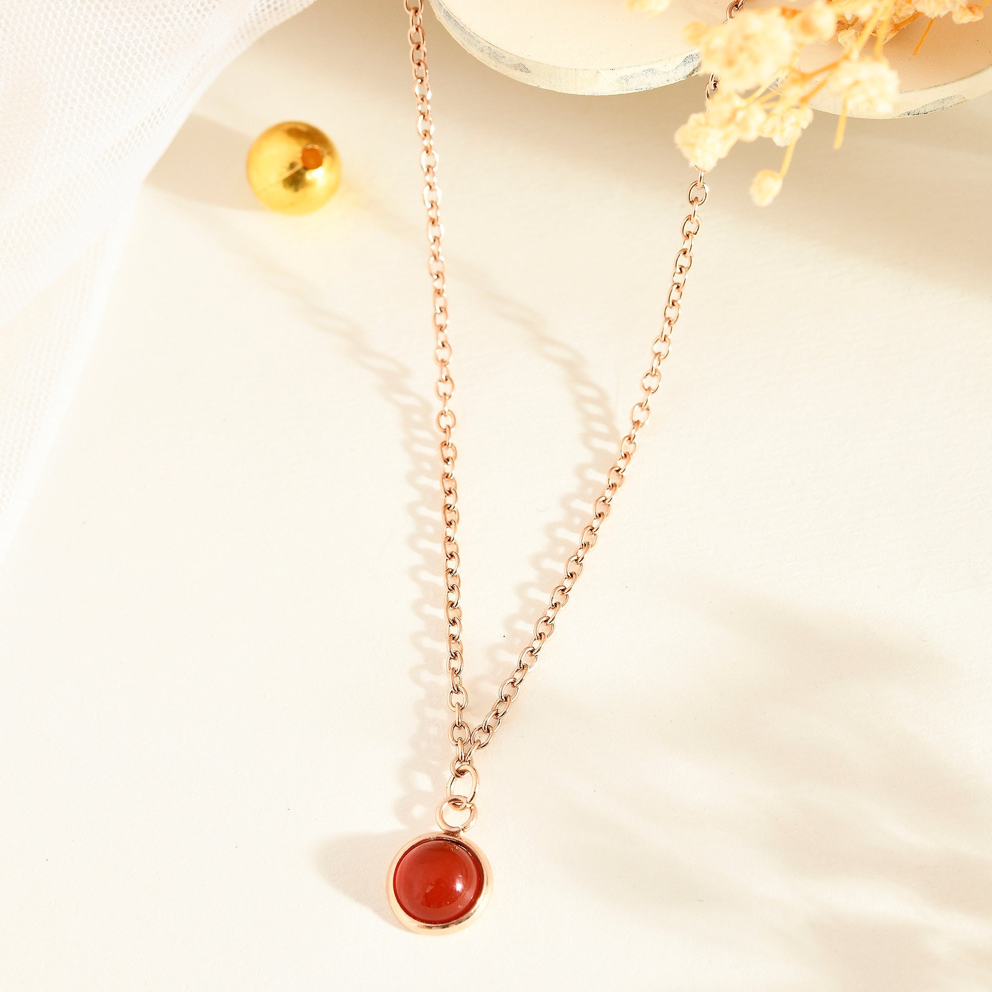 Carnelian pendant - WorldOfOorja