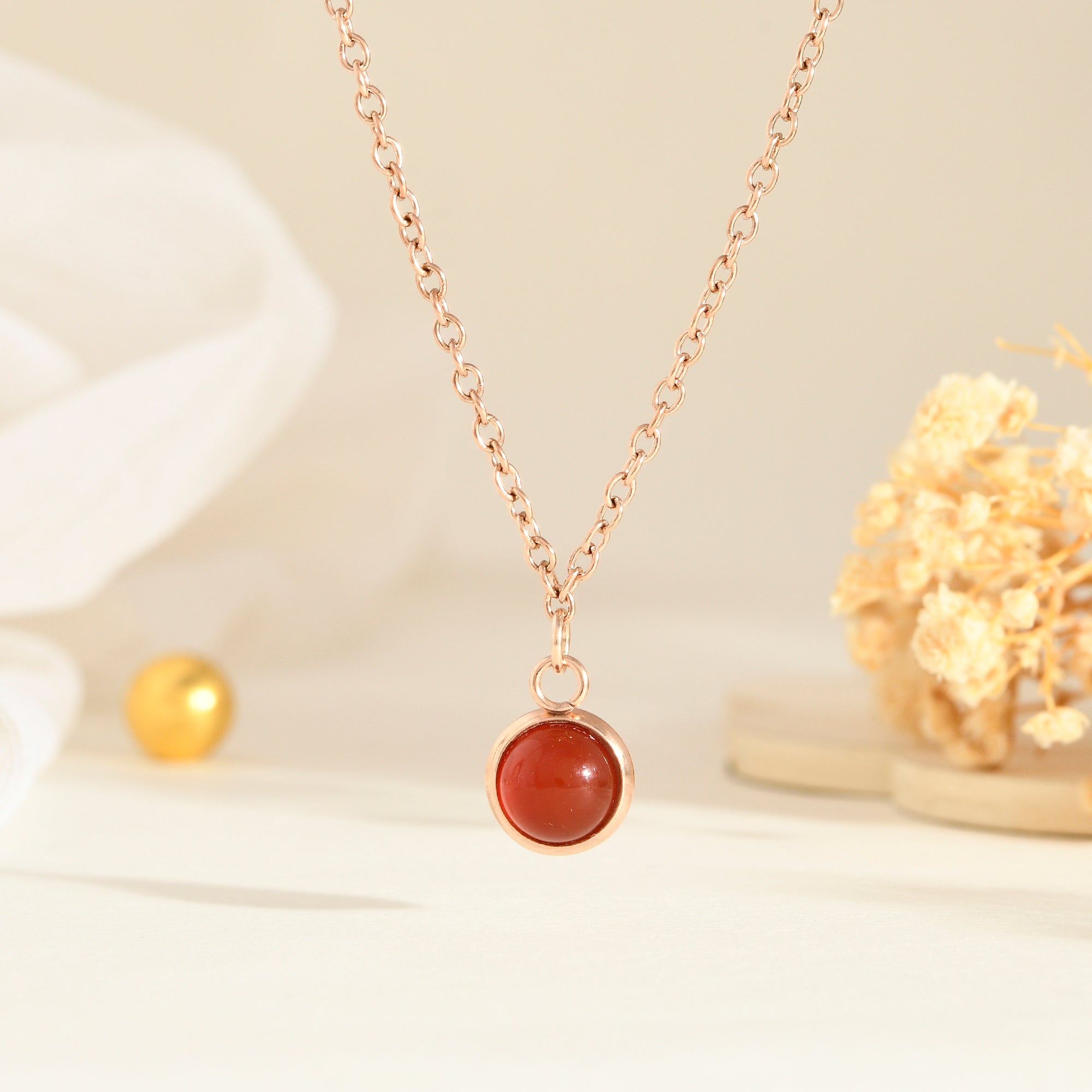 Carnelian pendant - WorldOfOorja