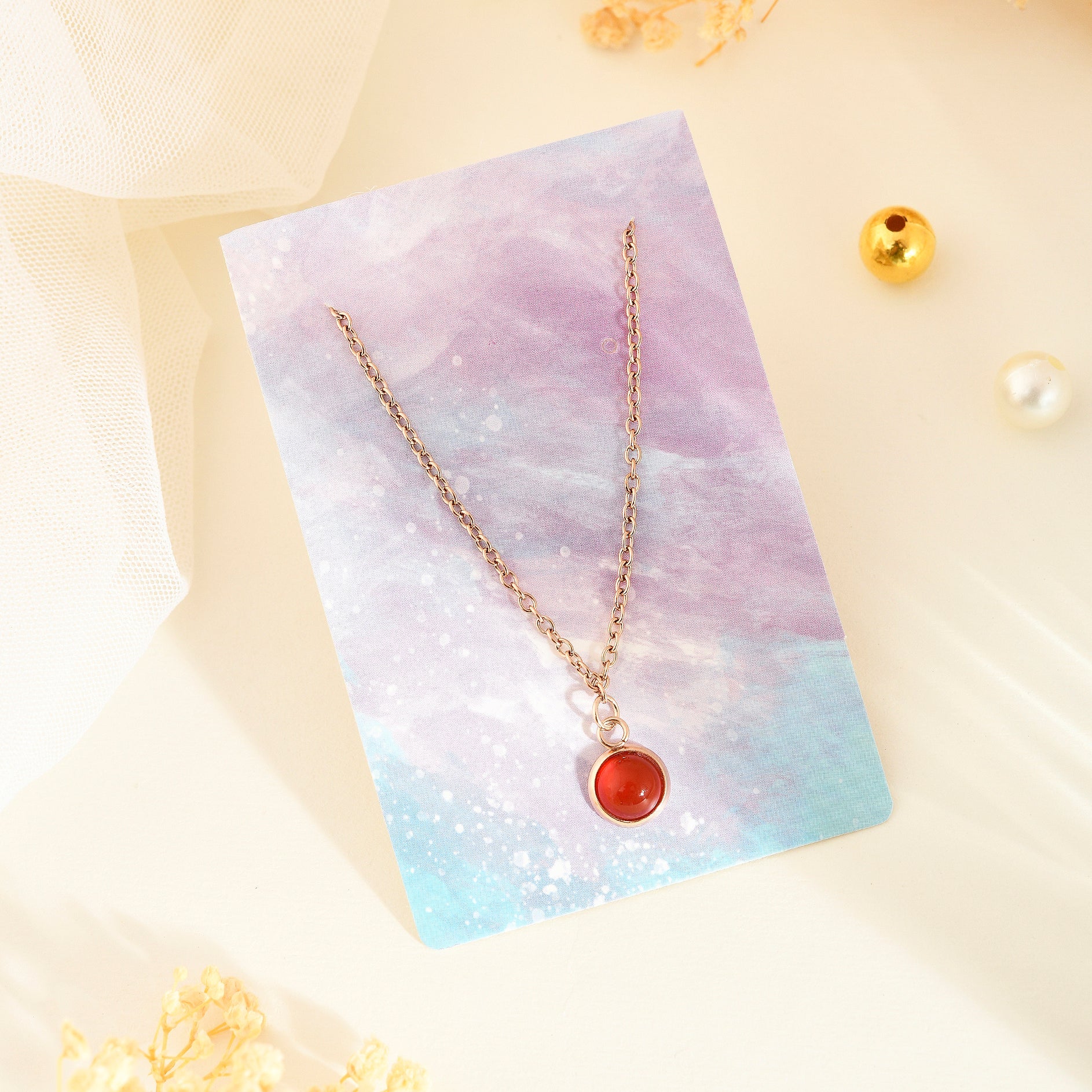 Carnelian pendant - WorldOfOorja