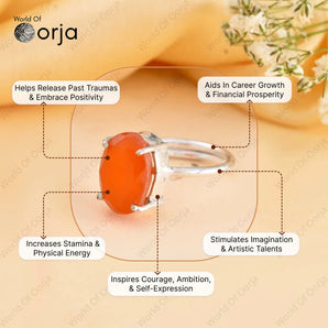 Carnelian Ring - WorldOfOorja