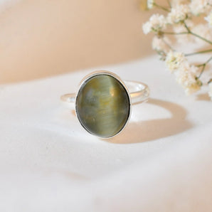 Cats Eye (Lehsunia) Ring - WorldOfOorja