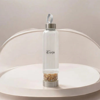 Citrine Crystal Infused Water Bottle - WorldOfOorja