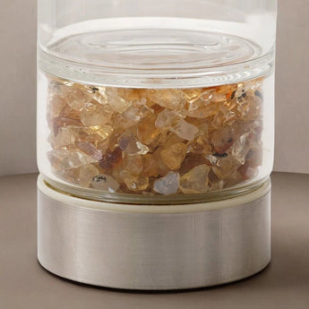 Citrine Crystal Infused Water Bottle - WorldOfOorja