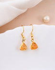 Citrine Hanging Earring - WorldOfOorja