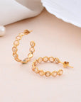 Citrine Hoop Earring - WorldOfOorja