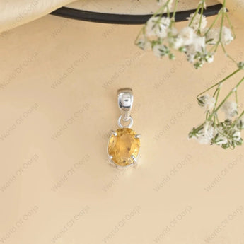 Citrine Pendant - WorldOfOorja
