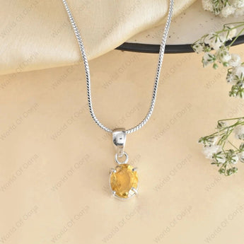 Citrine Pendant - WorldOfOorja