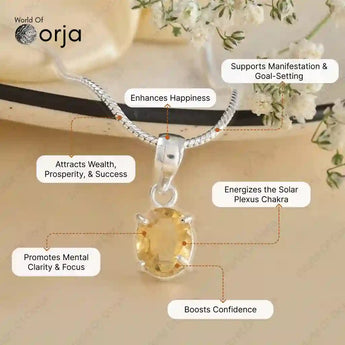 Citrine Pendant - WorldOfOorja