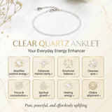 Clear Quartz Anklet - WorldOfOorja