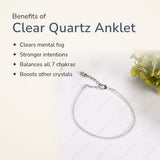 Benefits of Clear Quartz Anklet – World of Oorja