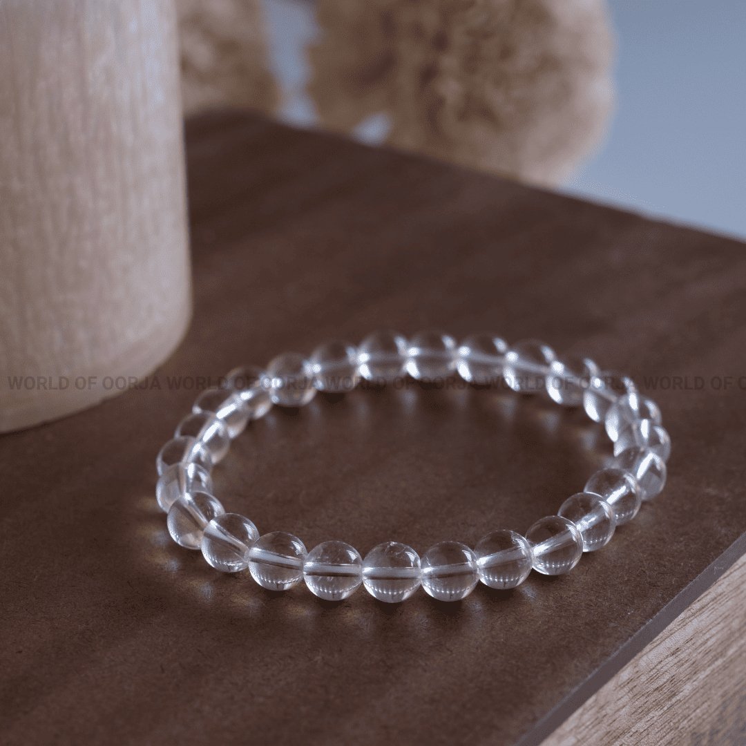 Clear Quartz Bracelet (Sphatik) - WorldOfOorja