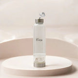 Clear Quartz Crystal Infused Water Bottle - WorldOfOorja