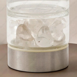 Clear Quartz Crystal Infused Water Bottle - WorldOfOorja
