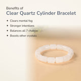 Benefits of Clear Quartz Cylinder Bracelet – World of Oorja