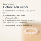 Clear Quartz Cylinder Bracelet – good to know before you order