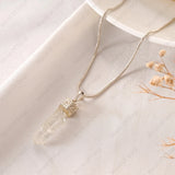 Clear Quartz Pencil Pendant - WorldOfOorja