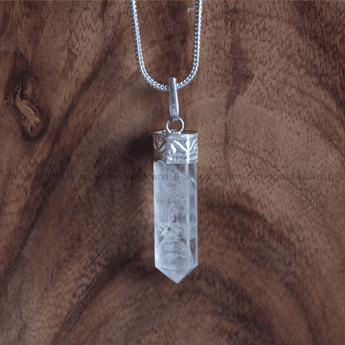Clear Quartz Pencil Pendant - WorldOfOorja