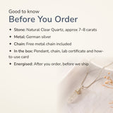 Clear Quartz Pencil Pendant – good to know before you order