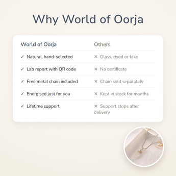 Why World of Oorja – Clear Quartz Pencil Pendant