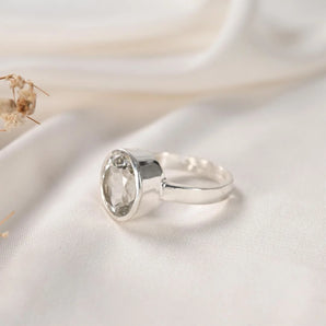 Clear Quartz (Sphatik) Ring – Clarity, Focus & Manifestation – image 2