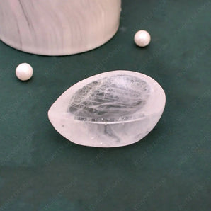 Clear Quartz (Sphatik) Crystal Diya - WorldOfOorja