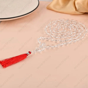 Clear Quartz (Sphatik) Mala - WorldOfOorja