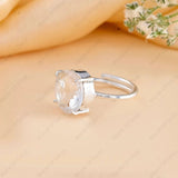 Clear Quartz (sphatik) Ring - WorldOfOorja