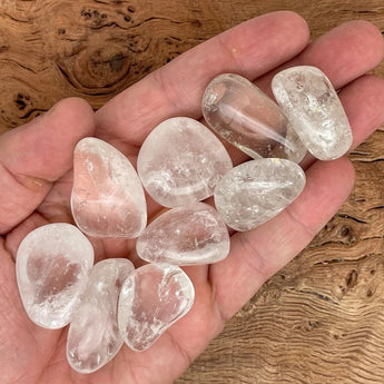 Clear Quartz Tumble Stones - WorldOfOorja