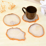 Crystal Agate Coasters – Natural Gemstone Drinkware Set - WorldOfOorja
