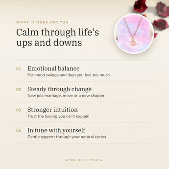 Moonstone Pendant Mini benefits – World of Oorja