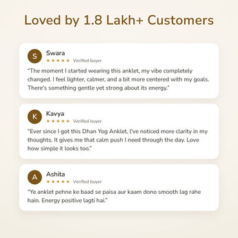 Dhan Yog Anklet customer reviews – loved by 1.8 lakh+ customers