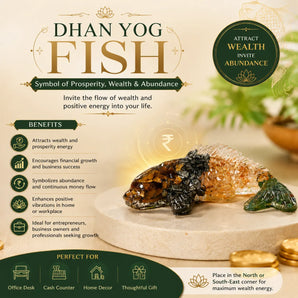 Dhan Yog Crystal Fish – Vastu Wealth & Prosperity Idol