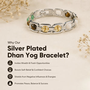 Silver Plated Dhan Yog Bracelet — For Wealth & Prosperity