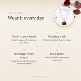 How to wear your Tiger Eye Heart Pendant – daily wear, morning wish, recharge on selenite or moonlight