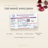 Pisces Zodiac Bracelet lab certificate with QR code – The Oorja promise
