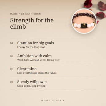 Capricorn Zodiac Bracelet benefits – World of Oorja
