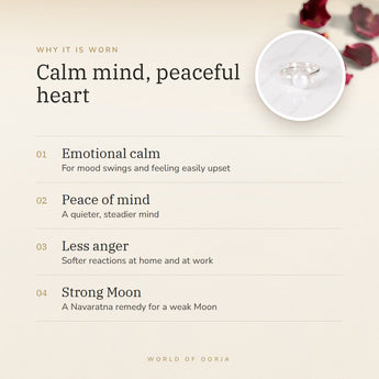 Pearl (Moti) Ring benefits – World of Oorja