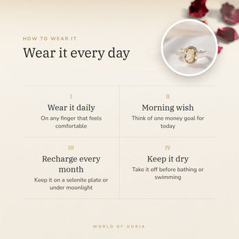 How to wear your Citrine Ring – daily wear, morning wish, recharge on selenite or moonlight