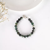 Natural Emerald Silver Adjustable Bracelet (Panna) – image 3