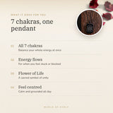 7 Chakra Flower of Life Pendant benefits – World of Oorja