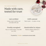The Oorja promise – Clear Quartz (Sphatik) Ring, lab certified and energised after you order