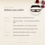 Cancer Metal Zodiac Bracelet – before you order: size, what is in the box, energised after order