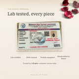 Black Tourmaline Pendant lab certificate with QR code – The Oorja promise